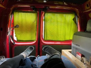 Inside the Van
